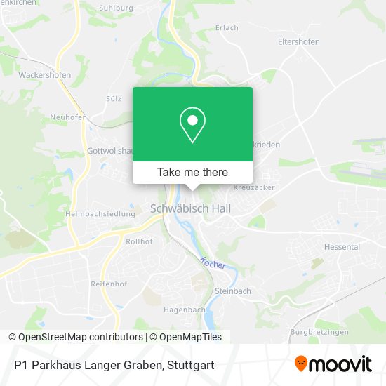 P1 Parkhaus Langer Graben map