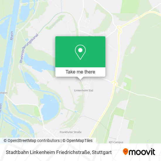 Карта Stadtbahn Linkenheim Friedrichstraße