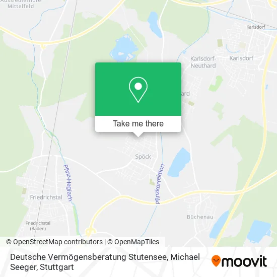 Карта Deutsche Vermögensberatung Stutensee, Michael Seeger