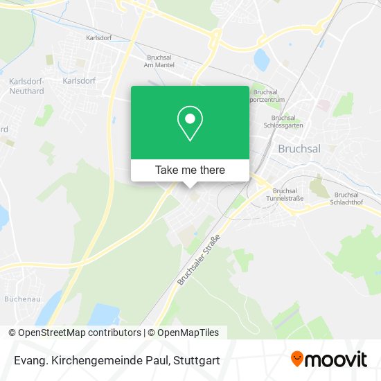 Evang. Kirchengemeinde Paul map