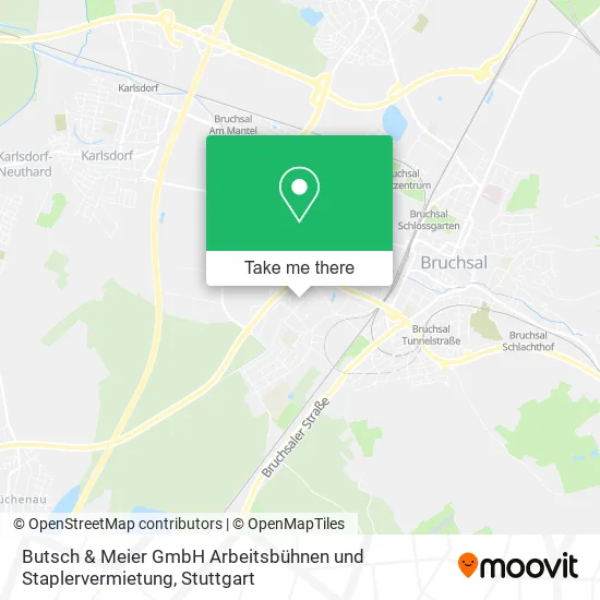 Карта Butsch & Meier GmbH Arbeitsbühnen und Staplervermietung