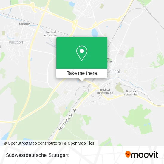 Карта Südwestdeutsche