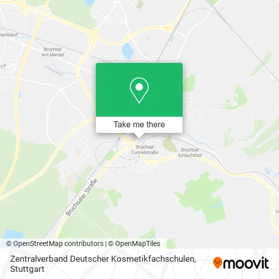 Zentralverband Deutscher Kosmetikfachschulen map