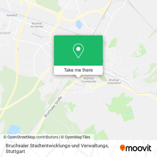 Bruchsaler Stadtentwicklungs-und Verwaltungs map