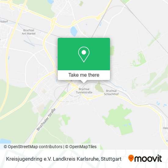 Карта Kreisjugendring e.V. Landkreis Karlsruhe