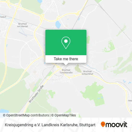 Карта Kreisjugendring e.V. Landkreis Karlsruhe