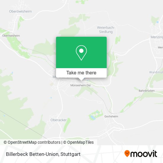 Billerbeck Betten-Union map