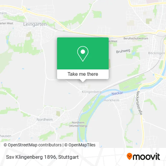 Карта Ssv Klingenberg 1896