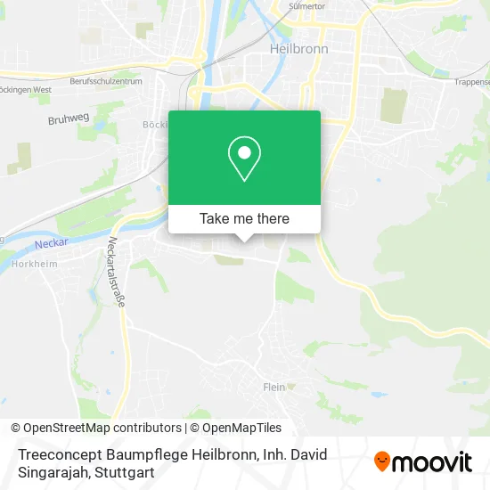 Карта Treeconcept Baumpflege Heilbronn, Inh. David Singarajah