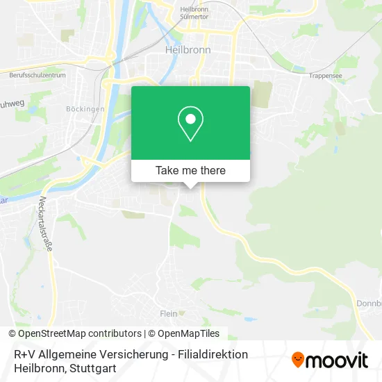 Карта R+V Allgemeine Versicherung - Filialdirektion Heilbronn