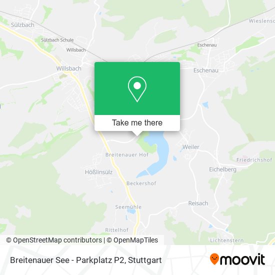 Breitenauer See - Parkplatz P2 map