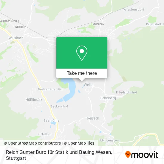 Карта Reich Gunter Büro für Statik und Bauing.Wesen