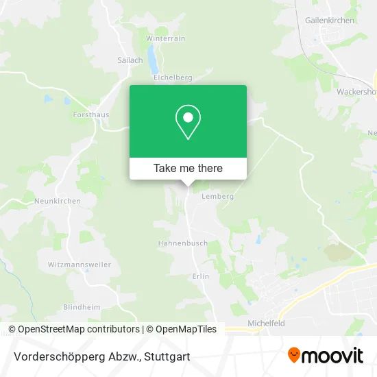 Карта Vorderschöpperg Abzw.