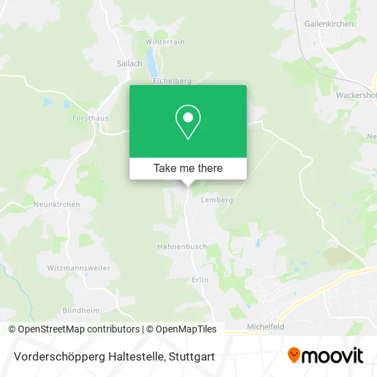Карта Vorderschöpperg Haltestelle