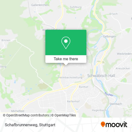 Schafbrunnenweg map