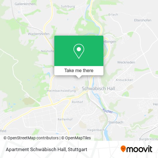 Apartment Schwäbisch Hall map