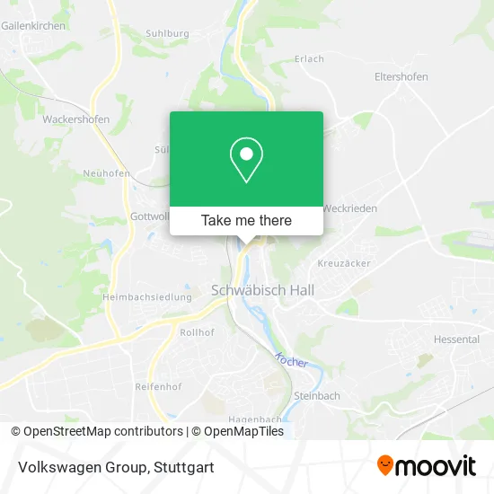 Карта Volkswagen Group
