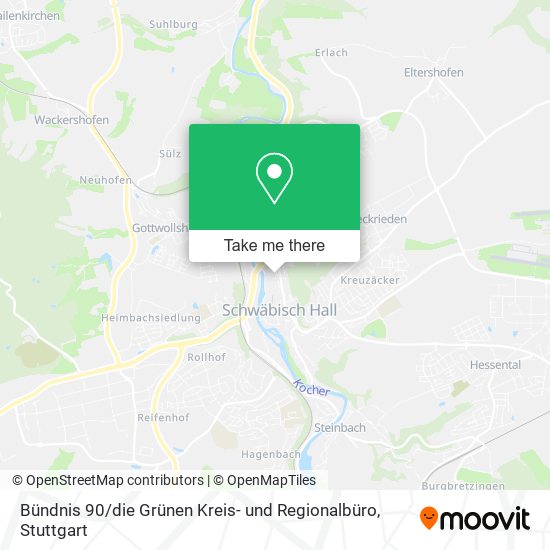 Bündnis 90 / die Grünen Kreis- und Regionalbüro map
