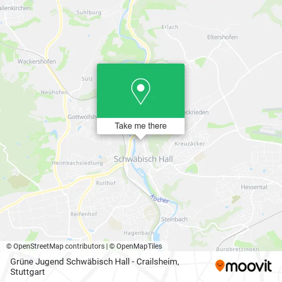 Карта Grüne Jugend Schwäbisch Hall - Crailsheim