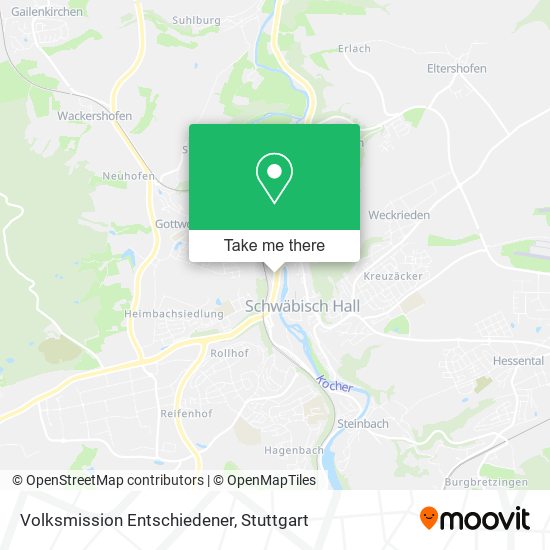 Volksmission Entschiedener map