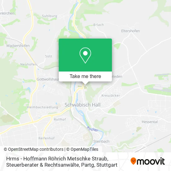 Карта Hrms - Hoffmann Röhrich Metschke Straub, Steuerberater & Rechtsanwälte, Partg
