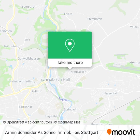 Armin Schneider As Schnei Immobilien map