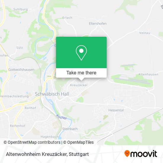 Altenwohnheim Kreuzäcker map