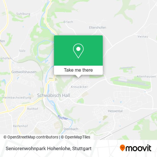 Карта Seniorenwohnpark Hohenlohe