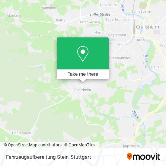 Fahrzeugaufbereitung Stein map