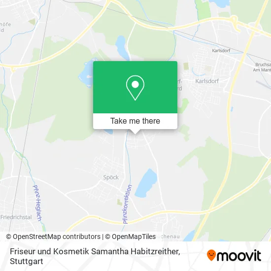 Карта Friseur und Kosmetik Samantha Habitzreither