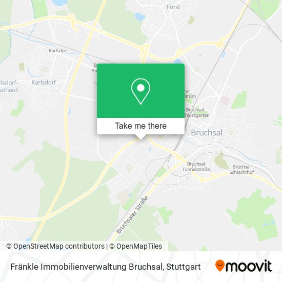 Fränkle Immobilienverwaltung Bruchsal map