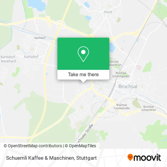 Карта Schuemli Kaffee & Maschinen