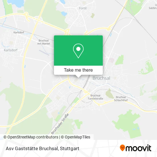 Карта Asv Gaststätte Bruchsal