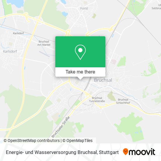 Energie- und Wasserversorgung Bruchsal map