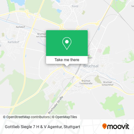 Карта Gottlieb Siegle 7 H & V Agentur
