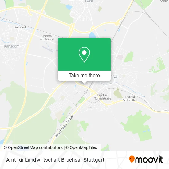 Карта Amt für Landwirtschaft Bruchsal