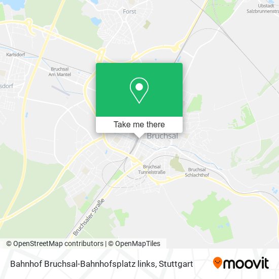 Bahnhof Bruchsal-Bahnhofsplatz links map