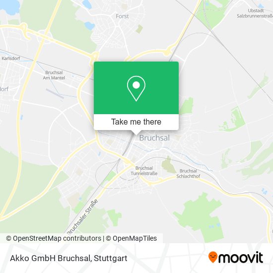 Akko GmbH Bruchsal map