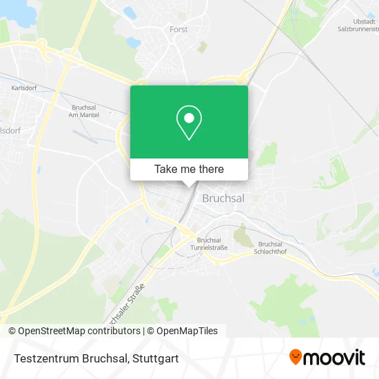 Карта Testzentrum Bruchsal