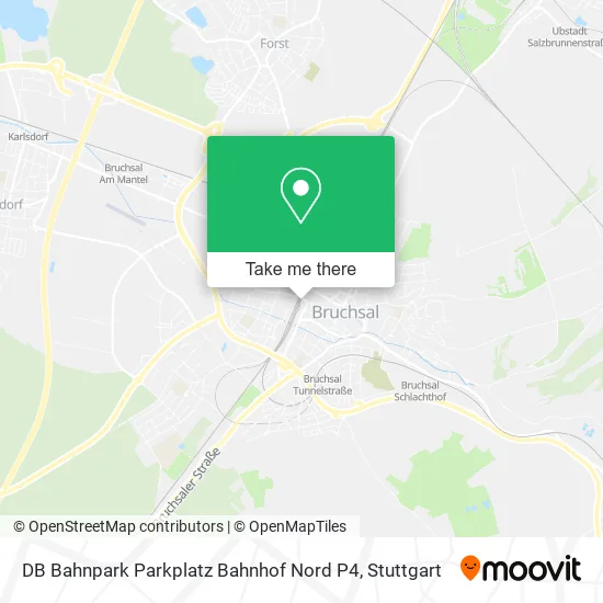 Карта DB Bahnpark Parkplatz Bahnhof Nord P4