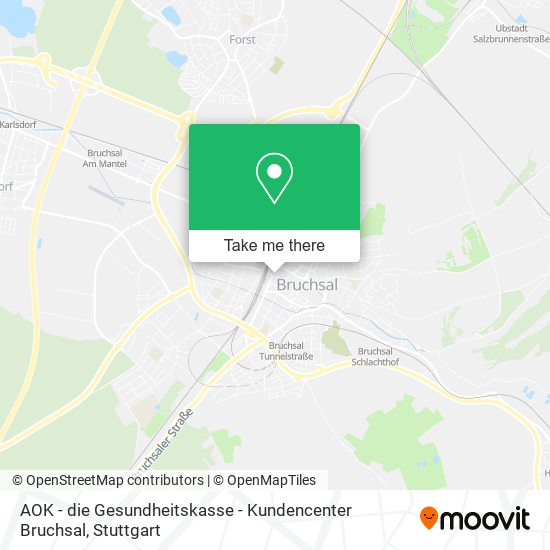 AOK - die Gesundheitskasse - Kundencenter Bruchsal map