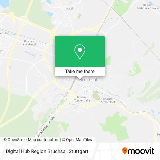 Карта Digital Hub Region Bruchsal