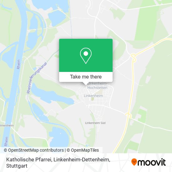 Карта Katholische Pfarrei, Linkenheim-Dettenheim