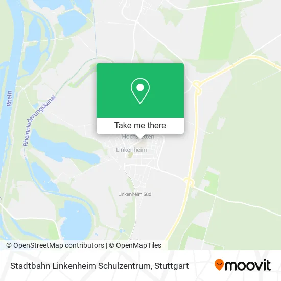 Карта Stadtbahn Linkenheim Schulzentrum