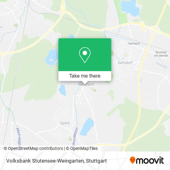 Карта Volksbank Stutensee-Weingarten