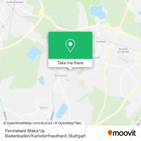 Карта Permanent Make-Up Badenbaden / Karlsdorfneuthard