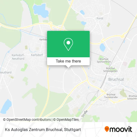 Карта Ks Autoglas Zentrum Bruchsal