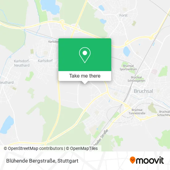 Карта Blühende Bergstraße