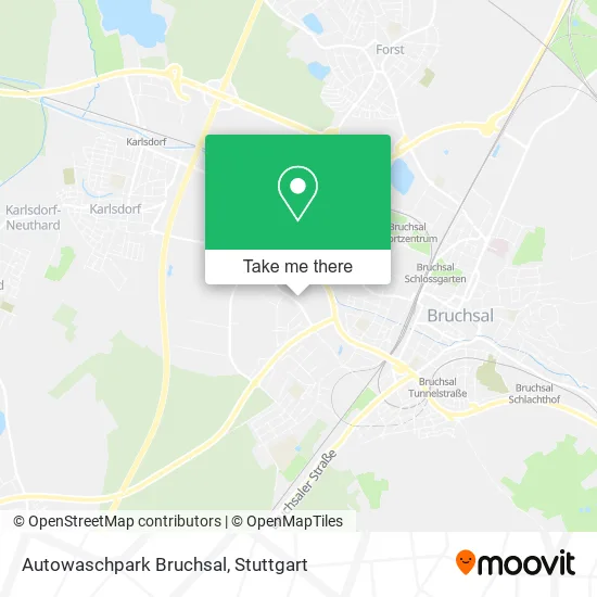 Карта Autowaschpark Bruchsal