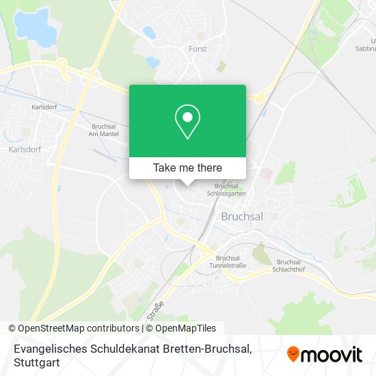 Evangelisches Schuldekanat Bretten-Bruchsal map